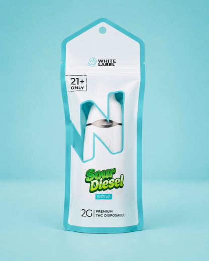 THC V2 ALL IN ONE VAPES (SOUR DIESEL) sativa