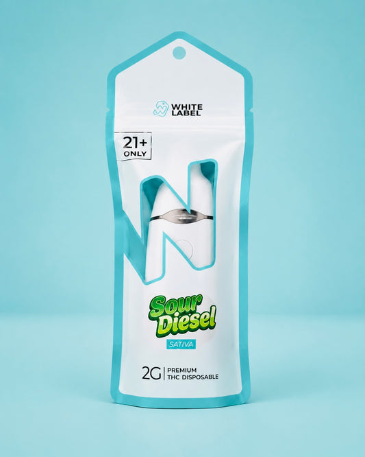 THC V2 ALL IN ONE VAPES (SOUR DIESEL) sativa